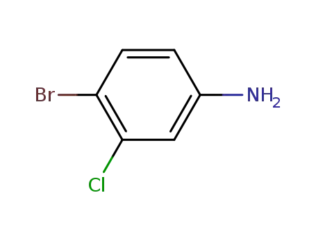 Molecular Structure of 21402-26-6 (4-BROMO-3-CHLOROANILINE)