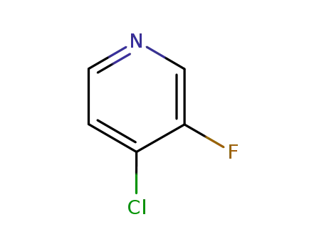 Molecular Structure of 2546-56-7 (4-Chloro-3-fluoropyridine)