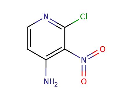 Molecular Structure of 2789-25-5 (4-Amino-2-chloro-3-nitropyridine)