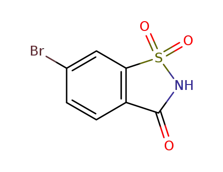 Molecular Structure of 62473-92-1 (6-BROMOSACCHARINE)