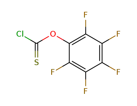 Molecular Structure of 135192-53-9 (Pentafluorophenyl chlorothionoformate)