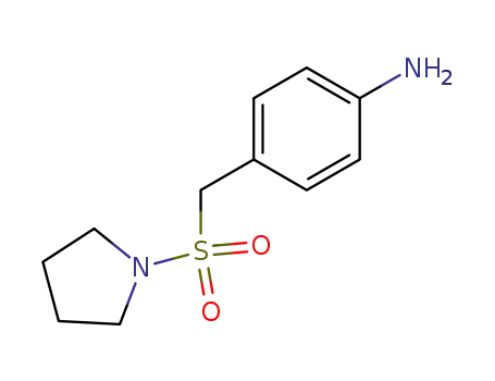 Molecular Structure of 334981-10-1 (1-[[(4-Aminophenyl)methyl]sulfonyl]-pyrrolidine)