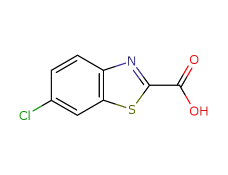 Molecular Structure of 3622-03-5 (2-Benzothiazolecarboxylicacid,6-chloro-(6CI,7CI,8CI))