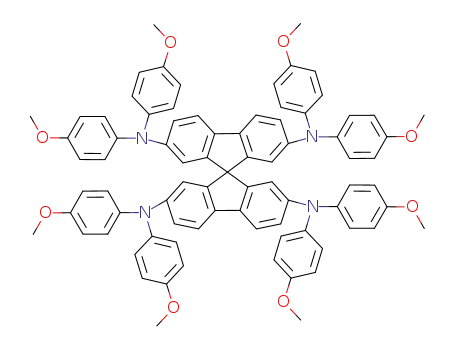 Molecular Structure of 207739-72-8 (2,2',7,7'-Tetrakis[N,N-di(4-methoxyphenyl)amino]-9,9'-spirobifluorene)