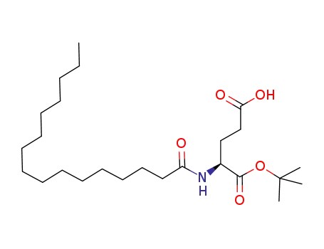 Molecular Structure of 536721-25-2 (N-(1-Oxohexadecyl)-L-glutaMic Acid tert-Butyl Ester)