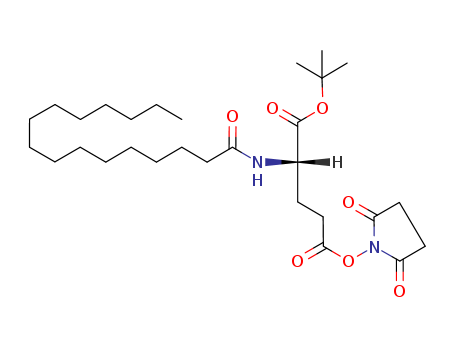 Nε-Palmitoyl-L-glutamic Acid γ-Succinimidyl-α-tert-butyl  as liraglutide intermediate(204521-63-1)