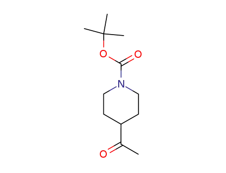Molecular Structure of 206989-61-9 (4-ACETYL-PIPERIDINE-1-CARBOXYLIC ACID TERT-BUTYL ESTER)