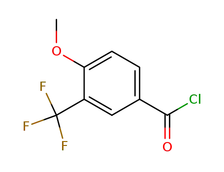 Molecular Structure of 98187-18-9 (4-METHOXY-3-(TRIFLUOROMETHYL)BENZOYL CHLORIDE)