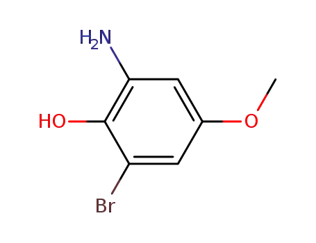 Molecular Structure of 206872-01-7 (2-Amino-6-bromo-4-methoxyphenol)