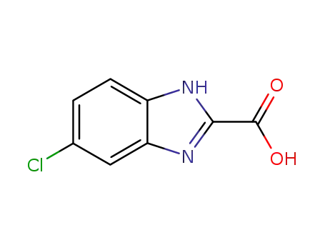 Molecular Structure of 39811-14-8 (6-CHLORO-1H-BENZOIMIDAZOLE-2-CARBOXYLIC ACID)
