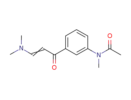 Molecular Structure of 96605-65-1 ((E)-N-(3-(3-(Dimethylamino)acryloyl)phenyl)-N-methylacetamide)