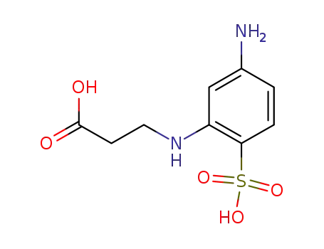 Molecular Structure of 334757-72-1 (2-beta-Carboxyethylamino-4-aminobenzenesulfonicacid)
