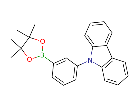 870119-58-7,(3-(carbazole-9H)Phenyl)Pinacol ester,9-[3-(4,4,5,5-tetramethyl-1,3,2-dioxaborolan-2-yl)phenyl]carbazole;9-[3-(4,4,5,5-tetramethyl-1,3,2-dioxaborolan-2-yl)phenyl]-9H-carbazole;9-(3-(4,4,5,5-tetramethyl-1,3,2-dioxaborolan-2-yl)phenyl)-carbazole;9-(3-(4,4,5,5-tetramethyl-1,3,2-dioxaborolan-2-yl)phenyl)carbazole;9-[3-(4,4,5,5-tetramethyl-[1,3,2]dioxaborolane-2-yl)phenyl]carbazole;