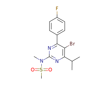 Methanesulfonamide, N-[5-bromo-4-(4-fluorophenyl)-6-(1-methylethyl)-2-pyrimidinyl]-N-methyl-