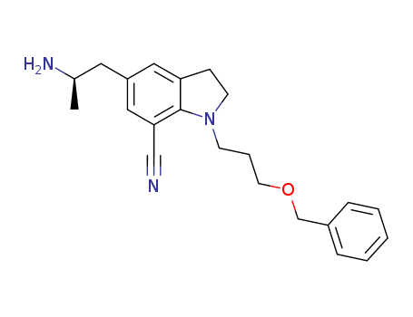 (R )-5-(2-aminopropyl)-1-(3-benzyloxypropyl) indoline-7-carbonitrile