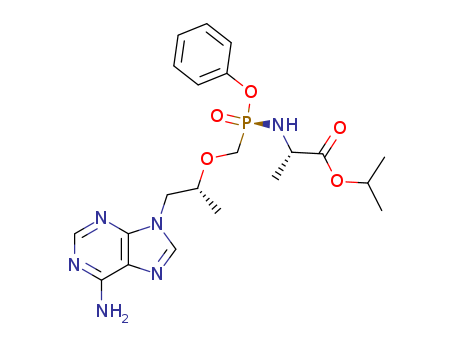 379270-37-8,Tenofovir Alafenamide,propan-2-yl (2S)-2-[[[(2R)-1-(6-aminopurin-9-yl)propan-2-yl]oxymethyl-phenoxyphosphoryl]amino]propanoate;GS-7340;Tenofovir alafenamide free base;Sp-Tenofovir-phosphonamidate,phenyl,L-alanine isopropyl ester;TENOFOVIR ALAFENAMIDE;
