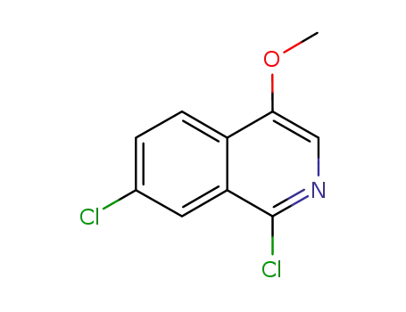 Molecular Structure of 630423-36-8 (Isoquinoline, 1,7-dichloro-4-Methoxy-)