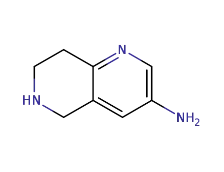 Molecular Structure of 948306-78-3 (3-amino-5,6,7,8-tetrahydro-[1,6]naphthyridine)