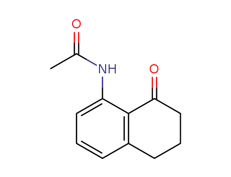 Molecular Structure of 110139-15-6 (N-(8-oxo-5,6,7,8-tetrahydronaphthalen-1-yl)acetamide)