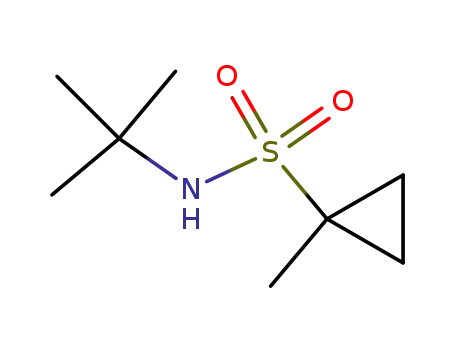 Molecular Structure of 669008-25-7 (1-METHYL-CYCLOPROPANESULFONIC ACID TERT-BUTYLAMIDE)