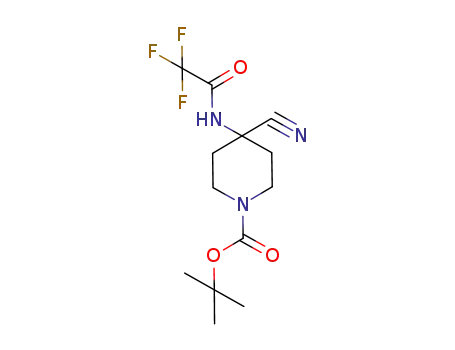 Tert-Butyl 4-Cyano-4-(2,2,2-Trifluoroacetamido)Piperidine-1-Carboxylate