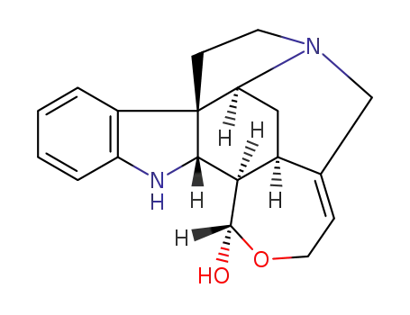 Molecular Structure of 38570-01-3 (Curan-17-ol,19,20-didehydro-17,18-epoxy-,(17S)- )