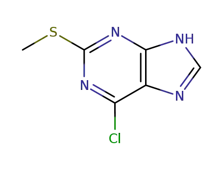 6-Chloro-2-(methylthio)-7H-purine