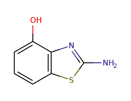 Molecular Structure of 7471-03-6 (2-Amino-4-hydroxybenzothiazole)