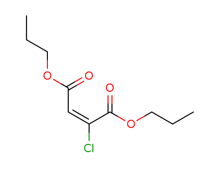 Molecular Structure of 22801-46-3 (dipropyl (2Z)-2-chlorobut-2-enedioate)