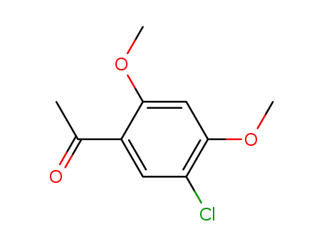 Molecular Structure of 54173-36-3 (1-(5-CHLORO-2,4-DIMETHOXY-PHENYL)-ETHANONE)