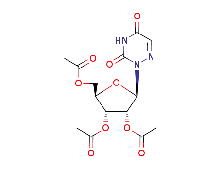 Molecular Structure of 2169-64-4 (6-AZAURIDINE 2',3',5'-TRIACETATE)