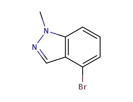 Molecular Structure of 365427-30-1 (4-BROMO-1-METHYL-1H-INDAZOLE)