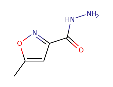 Molecular Structure of 62438-03-3 (5-METHYL-ISOXAZOLE-3-CARBOXYLIC ACID HYDRAZIDE)