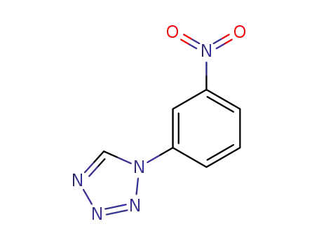 Molecular Structure of 14213-10-6 (1H-Tetrazole,1-(3-nitrophenyl)-)