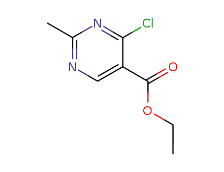Molecular Structure of 2134-36-3 (ETHYL 4-CHLORO-2-METHYLPYRIMIDINE-5-CARBOXYLATE)