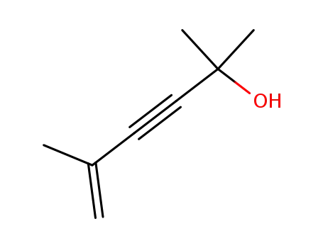 Molecular Structure of 2696-26-6 (2,5-dimethylhex-5-en-3-yn-2-ol)