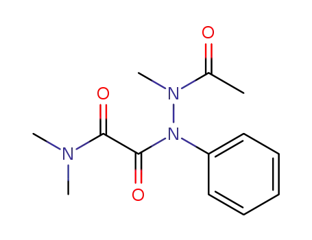 Molecular Structure of 519-65-3 (N'-acetyl-2-(dimethylamino)-N'-methyl-2-oxo-N-phenylacetohydrazide)