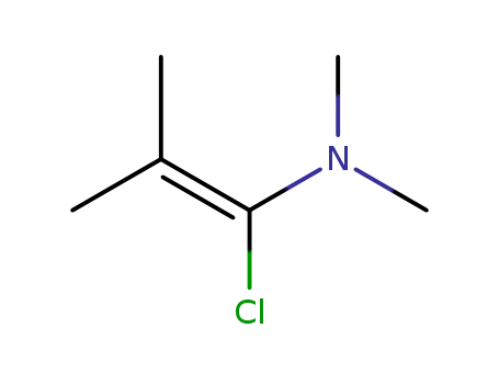 Molecular Structure of 26189-59-3 (1-Chloro-N,N,2-trimethylpropenylamine)