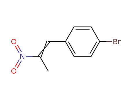 Molecular Structure of 21892-60-4 (1-(4-BROMOPHENYL)-2-NITROPROPENE)