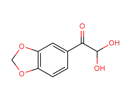 Molecular Structure of 362609-92-5 (3,4-(METHYLENEDIOXY)PHENYLGLYOXAL HYDRATE)