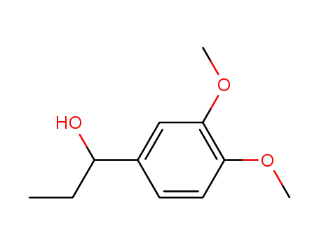 Molecular Structure of 10548-83-1 (1-(3',4'-Dimethoxyphenyl)-1-propanol)