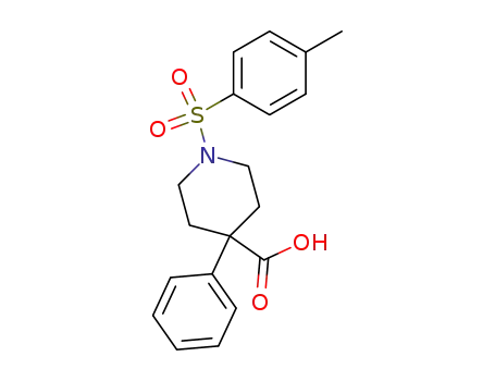 Molecular Structure of 84255-02-7 (4-phenyl-1-(p-tolylsulphonyl)piperidine-4-carboxylic acid)