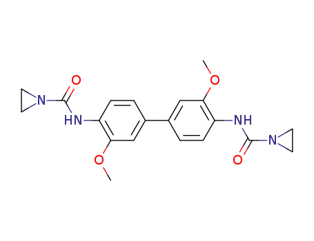 Molecular Structure of 3259-67-4 (N-[4-[4-(aziridine-1-carbonylamino)-3-methoxy-phenyl]-2-methoxy-phenyl ]aziridine-1-carboxamide)