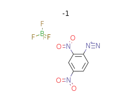 Molecular Structure of 345-12-0 (Benzenediazonium, 2,4-dinitro-, tetrafluoroborate(1-))