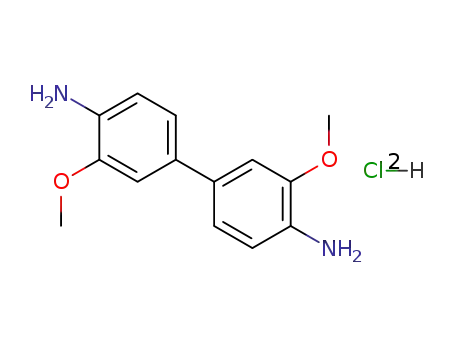 Molecular Structure of 20325-40-0 (3,3'-Dimethoxybenzidine dihydrochloride)