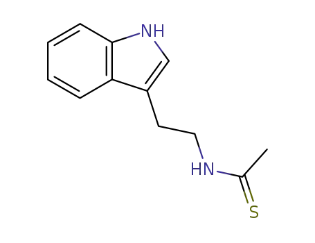Molecular Structure of 10022-74-9 (N-[2-(1H-indol-3-yl)ethyl]ethanethioamide)