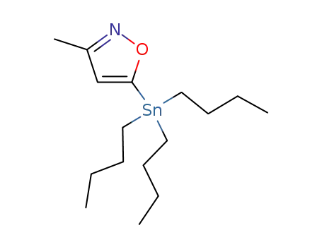 Molecular Structure of 126085-89-0 (3-METHYL-5-(TRIBUTYLSTANNYL)ISOXAZOLE)
