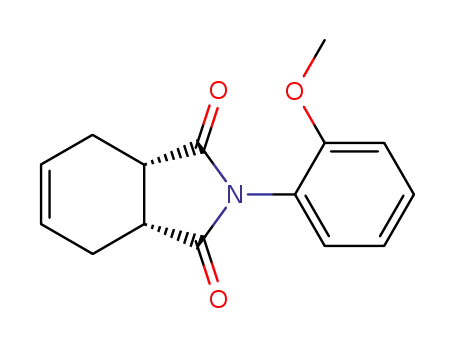 Molecular Structure of 75841-48-4 (1H-Isoindole-1,3(2H)-dione,
3a,4,7,7a-tetrahydro-2-(2-methoxyphenyl)-, cis-)