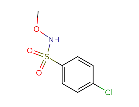 Molecular Structure of 143076-07-7 (Benzenesulfonamide, 4-chloro-N-methoxy-)