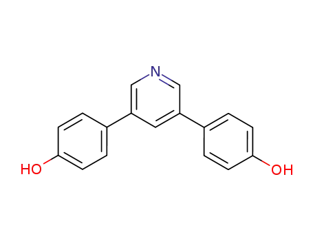 Molecular Structure of 171980-66-8 (Phenol,4,4'-(3,5-pyridinediyl)bis-)